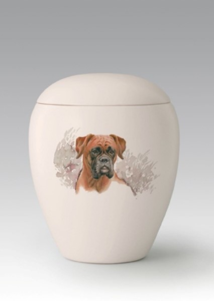 urna ceramica boxer stilizzato